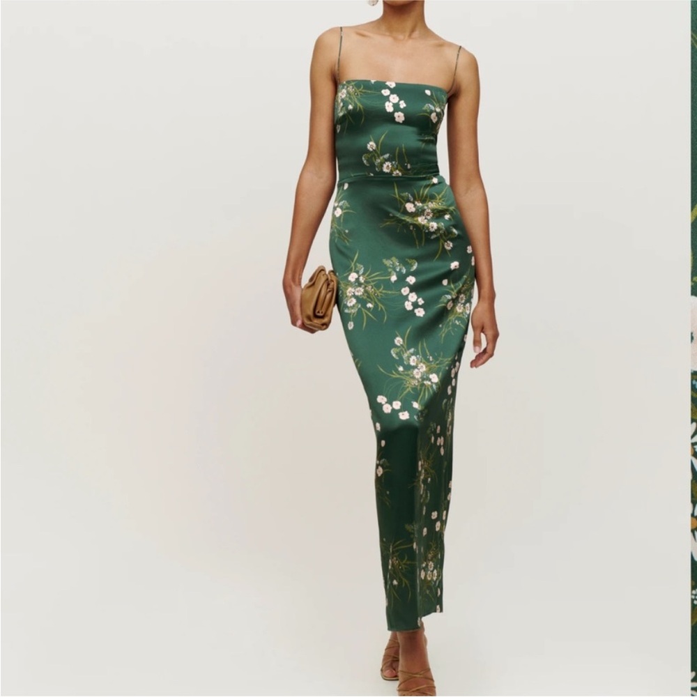 Reformation Silk Frankie Dress in Buena